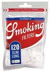 Smoking Classic Slim Long Filters 120(Pack of 3 Pouches) 22mm*6mm By Smoking Trading House