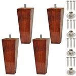 Lakdi Baaz | Wooden Square Sofa Leg and Furniture Leg Teak 6 Inch