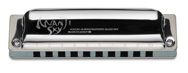 Suzuki Diatonic Harmonica MANJI SKY M-20S, key of A