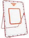 GoSports Baseball & Softball Pitching and Fielding Rebounder Trainer - Adjustable Angle Pitch Back Return Net - Practice Grounders, Pop Flies, Line Drives and More