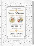 Customised Christening Gift. Add Baby Name, Date and Message. Personalised Words of Wisdom Book. A Special Memory Keepsake.