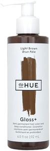 dpHUE Gloss+, Light Brown - 6.5 oz - Semi-Permanent Hair Color & Conditioner - Lasts Up to Eight Washes - Paraben, SLS & SLES Sulfate Free - Vegan, Leaping Bunny Certified