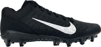 Nike Alpha Menace 2 Low Men's Football Cleats, Black/Black-white, 15