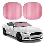 BDK 2PC Metallic Pink Car Window Su