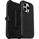 OtterBox Defender Case for iPhone 15 Pro, Shockproof, Drop Proof, Ultra-Rugged, Protective Case, 5x Tested to Military Standard, Black, No Retail Packaging