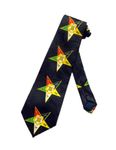 Steven Harris Mens Order of the Eastern Star Necktie - Black - One Size Neck Tie