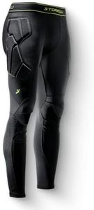 Storelli BodyShield Goalkeeper Leggings 3, High-Impact Protection, Sweat-Wicking, UV-Resistant Athletic Bottoms for Soccer