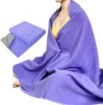 IEADEN Organic Yoga Blanket - Non Slip Blanket Versatile for Yoga, Meditation, Camping, Travel - Washable and Reversible Lightweight Yoga Rug, Perfect for Yoga | 60”x80”