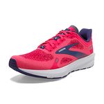 Brooks Women’s Launch 9 Neutral Running Shoe, Pink/Fuchsia/Cobalt, 8.5