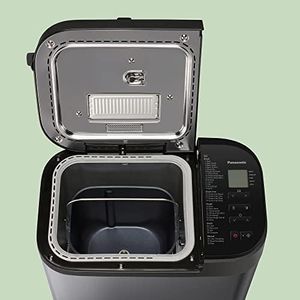 Panasonic Fully Automatic Bread Maker – 32 Programs, Yeast & Nut Dispenser, Stainless Steel