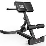 Houbos Hyper Back Extension Roman Chair - Back Extension Bench Machine for Glute, Hamstring and Lower Back, Multi-Functional Bench for Full All-in-One Body Workout, Foldable for Home Gym Fitness