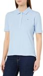 Tommy Hilfiger Women's 1985 REG Pique Polo SS WW0WW37820 S/S, Well Water, M