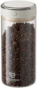 Blissify Coffee Bean Storage Container, Airtight Coffee Canister with One-way Valve Airtight Lid, Premium Borosilicate Glass Coffee Jar for Beans, Ground, Tea, Sugar, 1700ml