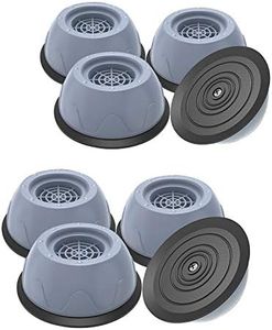 MXHHR 8Pcs Washer Dryer Anti Vibration Pads with Suction Cup Feet, Fridge Washing Machine Leveling Feet Anti Walk Pads, Shock Absorber &Moisture Proof Bathroom