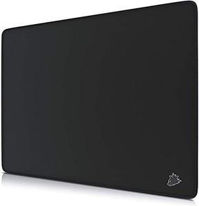 TITANWOLF - XL Tappetino per Mouse da Gioco - Gaming Mousepad Super Grande 440 x 350mm - Pad con Base in Gomma Antiscivolo - Spessore 3mm - Nero - Modello Symbol