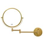 GURUN 8" Wall Mounted Makeup Mirror with 10X Magnification,Two-Sided Swivel Bathroom Mirror,Brushed Gold Finish M1306GJ(8",10X)