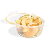 Starfrit LocknLock Easy Match Plastic Container - 71oz/2.1L - Airtight, Leakproof & Nestable - 4-Sided Locking Lid