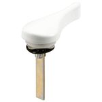 Prime-Line Products E 2703 Sliding Door Latch Lever with Washers and Push Nut, White, Diecast