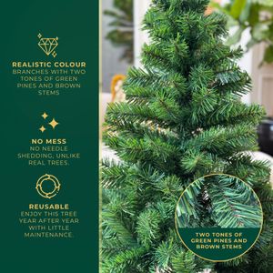 Festive Fix 4ft Artificial Christmas Tree – Green Holiday Decoration