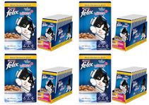 Purina Felix with Chicken in Jelly | Wet Food for Kittens | Complete and Balanced Cat Food, Pack of 48 Pouches (12 x 85 g)