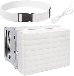 Indoor Air Conditioner Cover for Window Units Inside AC Cover for Window Air Conditioner 21 x 15 x 3.5 Inches with Anti-Slip liner White