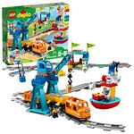 LEGO DUPLO Cargo Train 10875 Battery-Operated Building Blocks Set, Best Engineering and STEM Toy for Toddlers (105 Pieces)