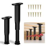 SKMYL Adjustable Height Center Support Leg for Bed Frame,Bed Center Slat Support Leg (7.5~14.5 (2PCS))