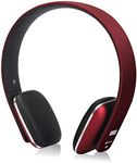 August EP636 Bluetooth Headphones - Wireless On-Ear Headphones with NFC/Headset Microphone - Red