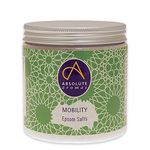 Absolute Aromas Mobility Bath Salts 575g - Natural Pink Coarse Himalayan Salt Infused with 100% Pure Essential Oils of Ginger, Eucalyptus, Peppermint and Rosemary