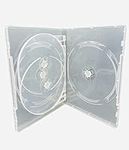 5 x 4 Disc Clear DVD/CD/BLU RAY Case - 14mm Spine