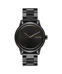 MVMT Profile Qtz Basic Slim Black Round Dial Unisex Analog Watch|Ionic Plated Black Stainless Steel Material|Black Color Band - 28000181-D