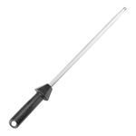 Sharpeak 108S Rod L. 12-Inch / 30 cm Sharpening Steel Knife Sharpeners Rod with Built-in Angle Guides, Sharpening Rod, Knife Honing Steel, Honer for Kitchen Knives, Fusil à Aiguiser, HRC Over 65