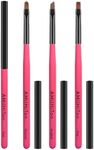 3PCS Nail Art Clean Up Brushes, Rou