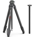 ULANZI Zero F38 Professional Camera Tripod, 62.2" Lightweight Carbon Fiber Camera Tripod with Quick Release 1/4" Screw & 360° Ballhead, for Most Cameras/DSLR/Projector, Weight 2.4lbs, Maxload 39.6lbs