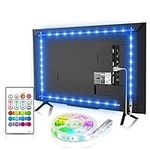 TV LED Backlights for 60-70 inch, Bason USB Led Strip Light with Remote 399cm TV Bias Lighting RGB TV Lights Kit for TV PC Monitor Computer Ambient Game Lighting