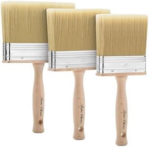 Bates- Deck Stain Brush Set, 4”, 5” and 6”, Stain Brushes for Wood, Deck Stain Applicator, Deck Brush, Wide Paint Brush, Large Paint Brushes, Wood Stain Brush, Masonry Brush, Wood Stain Applicator