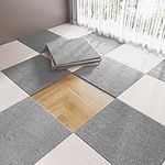 Home Carpet Tiles 14 Pcs 12x12 Inch Soundproof Self Adhesive Carpet Tiles,Peel and Stick,Non-Slip,Washable,0.2 Inch Thickness