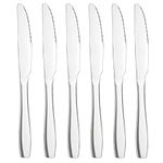 Jandson 12 Pieces Dinner Knives, Stainless Steel Table Knife