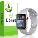 IQShield Apple Watch Screen Protector (6-Pack) IQ Shield LiQuidSkin Full Coverage Screen Protector for Apple Watch (42mm [Ultimate] S1/S2/S3) HD Clear Anti-Bubble Film