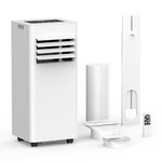 Air Conditioning Unit 9000 BTU, Portable Air Conditioner with 4-in-1 Function, Air Cooling, Ventilation, Dehumidifying and Sleep Mode with 24H Timer