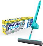 Mighty Thirsty Mop - Household Essentials Made of Revolutionary Polymer Compound, Easy-to-Clean, Easy-to-Store & Super Absorbent Self Wringing Mop with Reusable Washable Pads with Mop Head Replacement