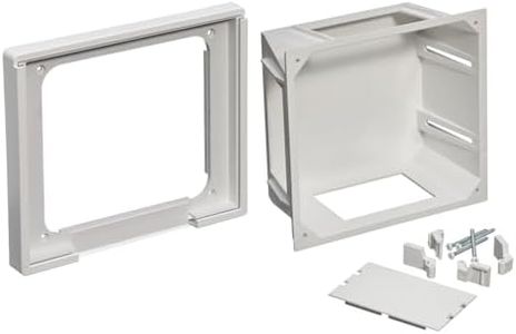 Leviton 47617-RBH Recessed Entertainment Box Includes High Profile Cover, White