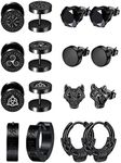 Milacolato 8Pairs Viking Earrings f