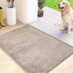 FCSDETAIL Dirt Trapper Mat Indoor 50 x 80 cm, Non-Slip Machine Washable Doormat, Entrance Door Mat with Water Absorbent, Door Mat for Dog, Entrance, Front Door & Hallway