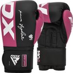 RDX Boxing Gloves, Maya Hide Leather Training Gloves for Muay Thai, Kickboxing, Sparring, Punch Bag, Punch Bag, Kickboxing Gloves, Martial Arts Training, Home Gym, Men, Women, 4 6 8 10 12 14 16 oz