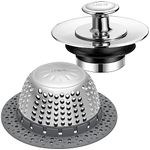LEKEYE Shower Drain Hair Catcher | Bathtub Stopper/Shower Drain Cover/Drain Protector for Bathtub and Bathroom