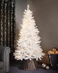 6ft White Pre Lit Christmas Tree