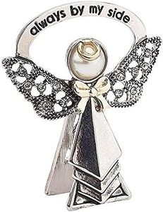 Roman 223349 - Angelo da comodino con scritta "Angeli Alexa's Angels", in zinco, trasparente