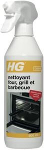 HG Nettoyant Four, Grill & Barbecue 0,5L - Élimine Rapidement les Restes d’Aliments et les Résidus de Graisse Brûlée - Pour Cuisines et Espaces Extérieurs - 138050104