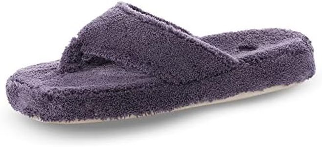 Acorn Women's New Spa Thong Slipper, Squid Ink, 6 Numeric_7_Point_5